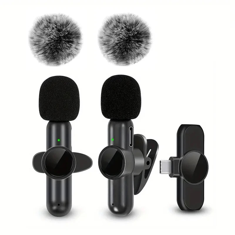 Wireless Lavalier Microphone – Audio & Video Recording iPhone & Android