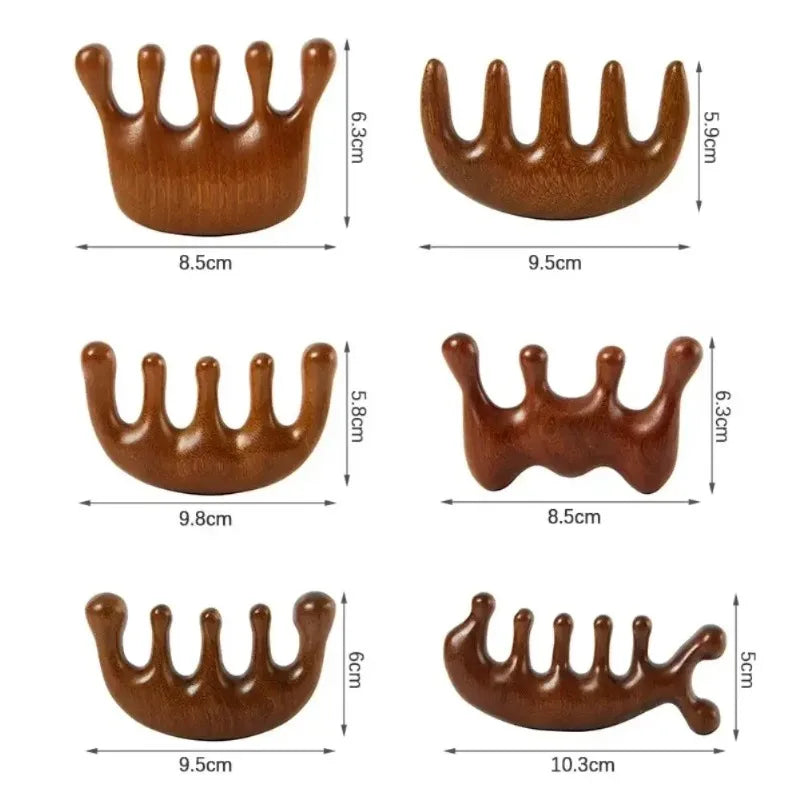 Gua Sha Comb Wide-Tooth – Scalp, Face & Body Massager