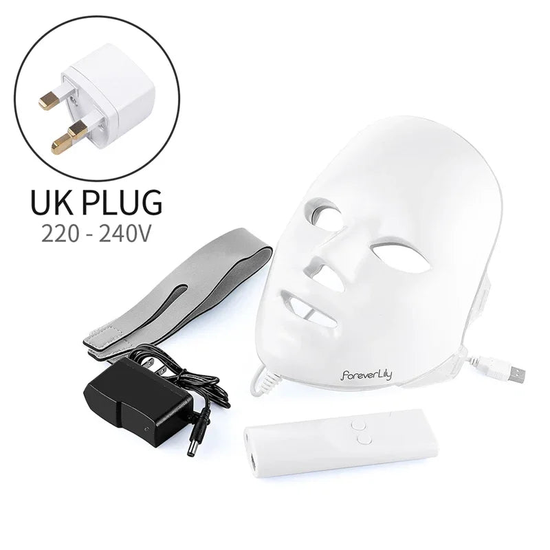 7-Color LED Mask - Anti-Acne & Anti-Wrinkle Phototherapy