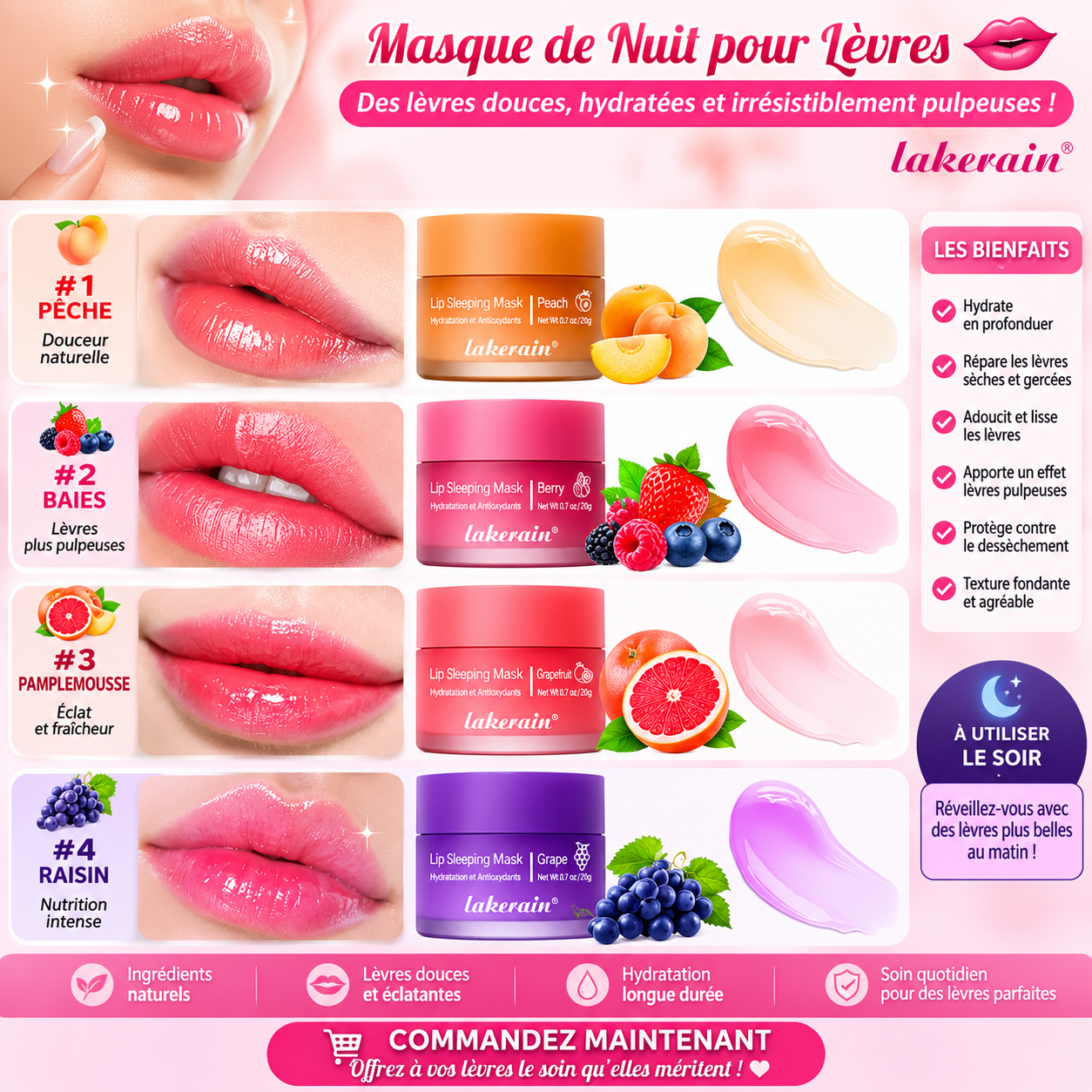 Natural Lip Balm – Moisturizing & Repairing Mask for Dry Lips