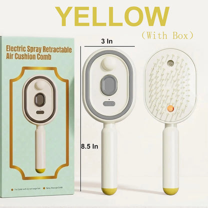 3-in-1 Scalp Massager Comb – Steam Spray & Essential Oil