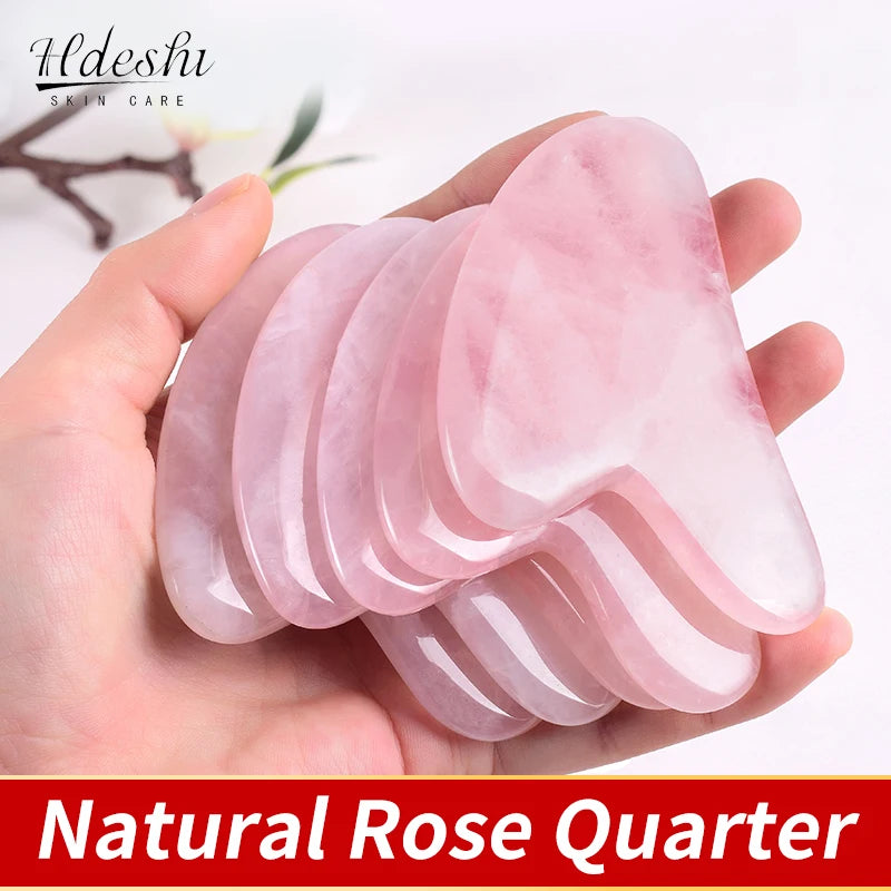Gua Sha Pierre Jade Naturelle – Massage Raffermissant & Éclat Visage
