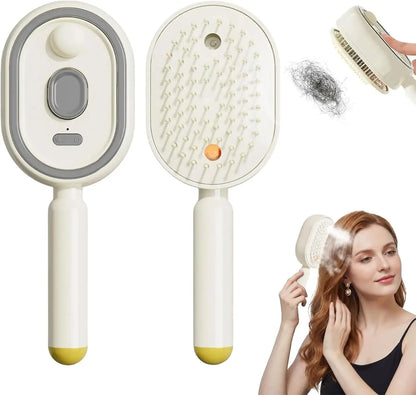 Brosse Lissante Vapeur Rechargeable USB-C – Cheveux Longs & Courts