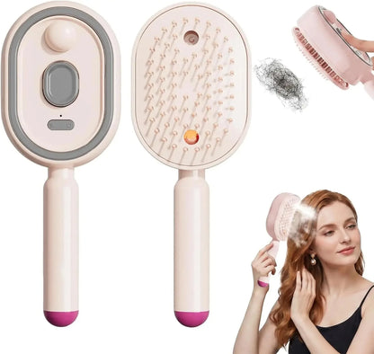 Brosse Lissante Vapeur Rechargeable USB-C – Cheveux Longs & Courts