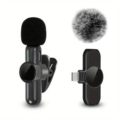 Wireless Lavalier Microphone – Audio & Video Recording iPhone & Android