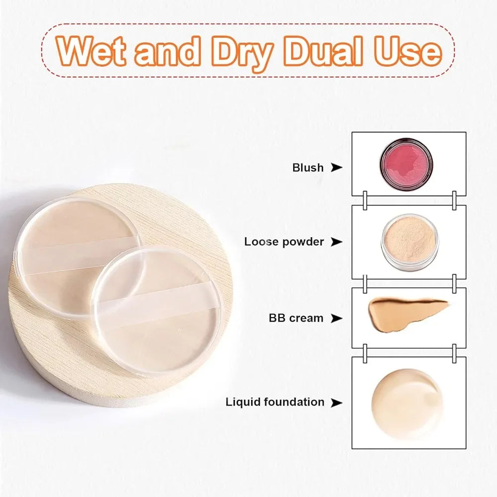 Silicone Puff Sponge for Foundation – BB Cream & Powder (pack)