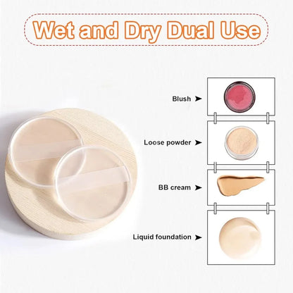 Silicone Puff Sponge for Foundation – BB Cream & Powder (pack)