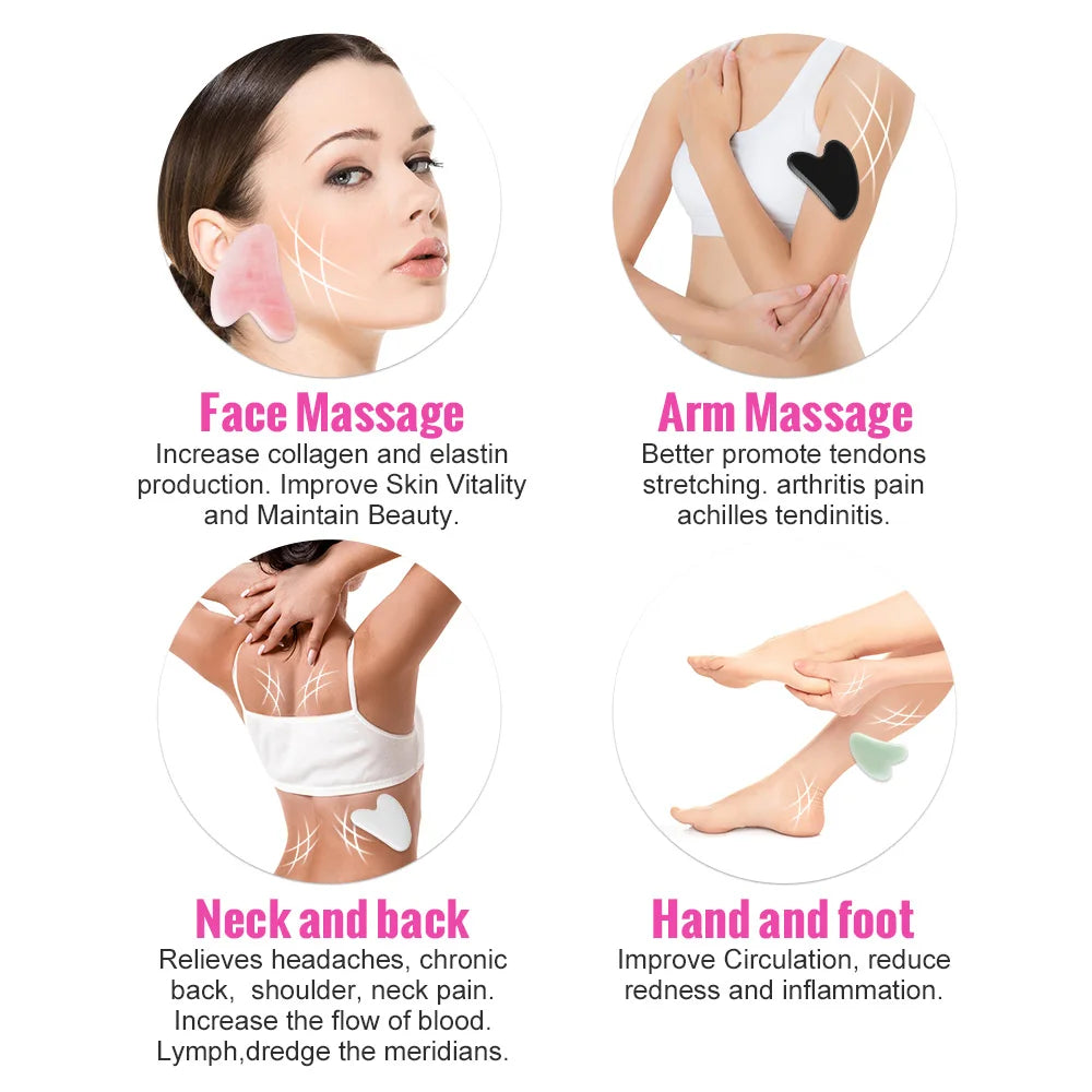 Natural Jade Gua Sha — Facial Massage & Firming