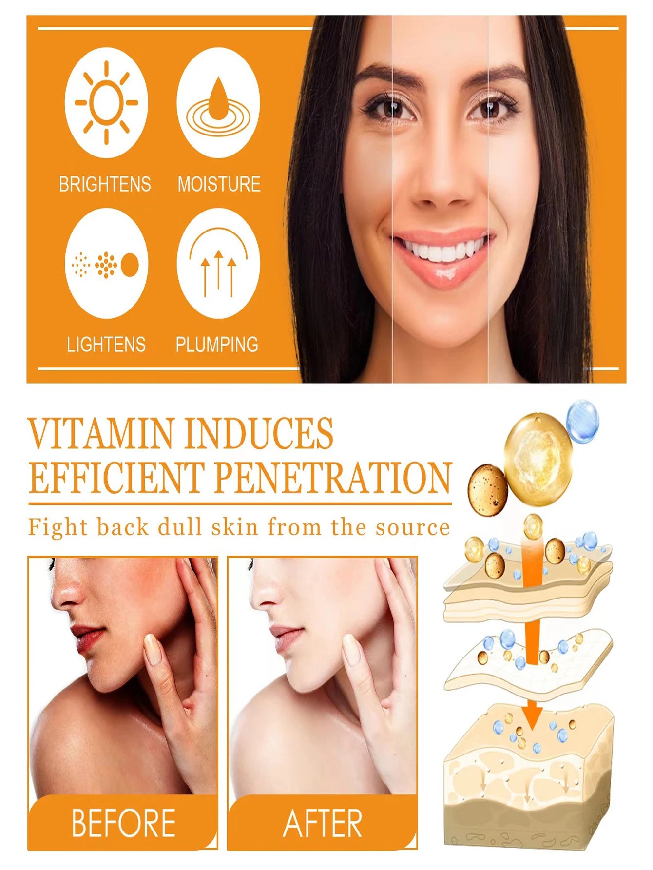 Radiance Vitamin C Serum 50ml – Hyaluronic Acid & Anti-Spot