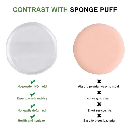 Silicone Puff Sponge for Foundation – BB Cream & Powder (pack)