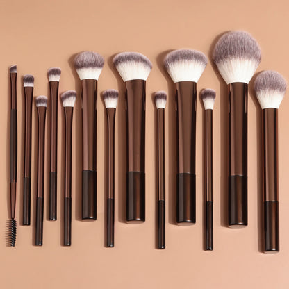 13-Piece Professional Makeup Brush Set – Foundation, Concealer, Eyeshadow & Blush
