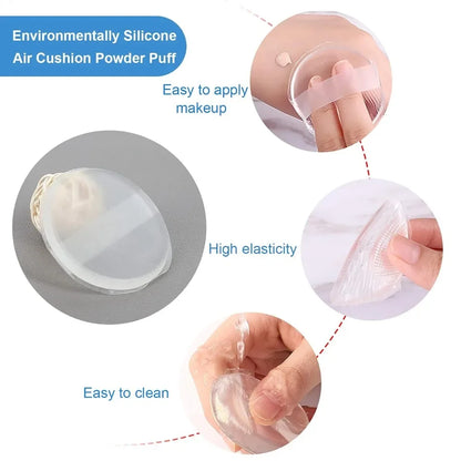 Silicone Puff Sponge for Foundation – BB Cream & Powder (pack)