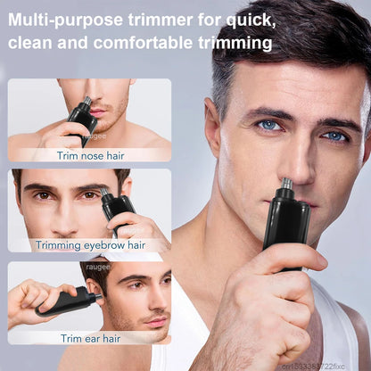 Rechargeable Nose & Ear Trimmer – Compact & Portable for Men