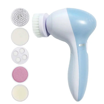 Brosse Nettoyante Électrique 5-en-1 – Spa & Anti-Points Noirs