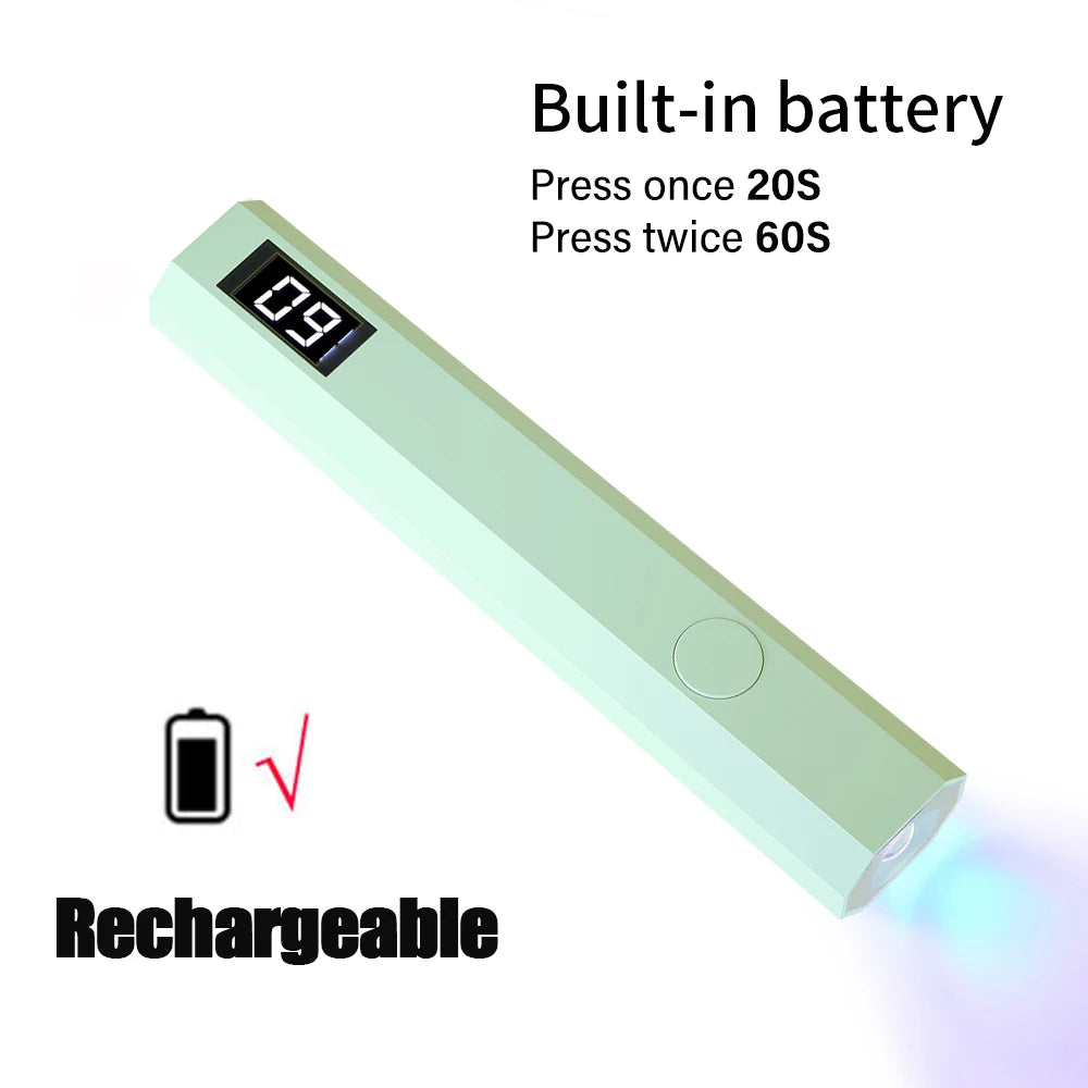Lampe UV LED Ongles Portable Rechargeable – Sèche Gel & Vernis Semi-Permanent