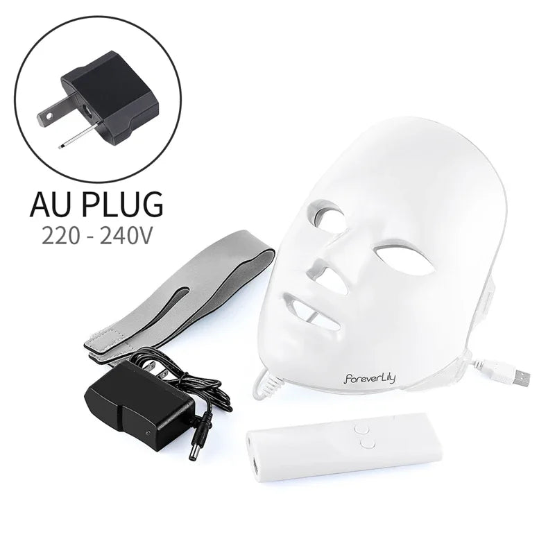 7-Color LED Mask - Anti-Acne & Anti-Wrinkle Phototherapy