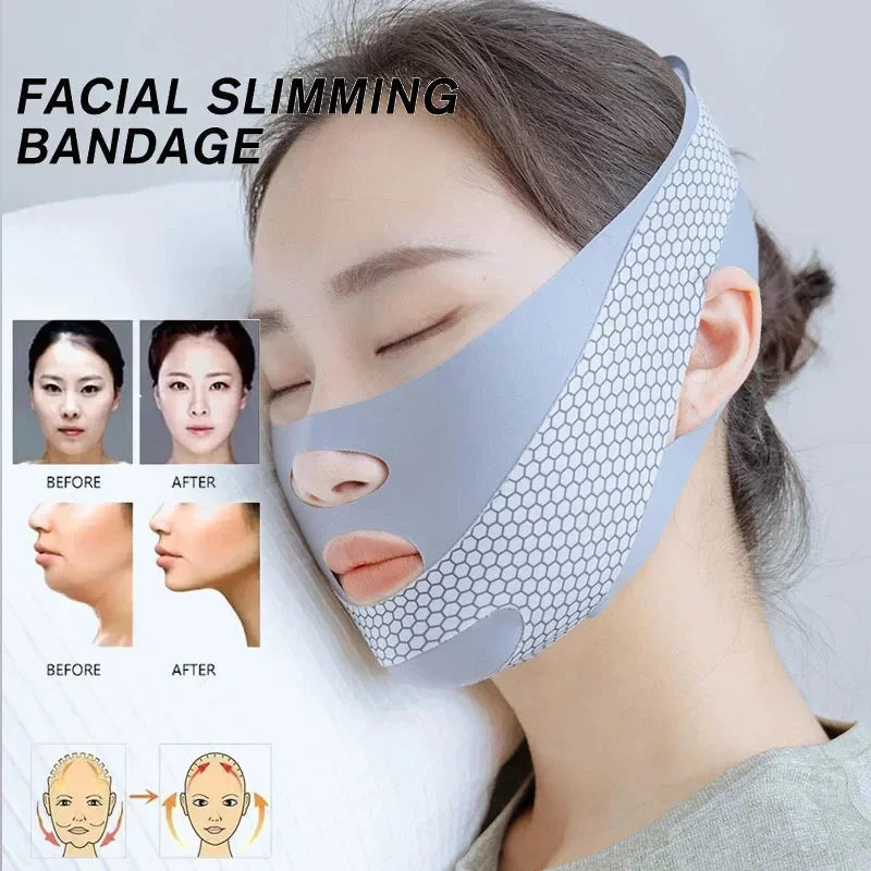 Bandage V-Line Nuit – Lifting Visage & Réduction Double Menton