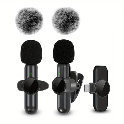 Wireless Lavalier Microphone – Audio & Video Recording iPhone & Android