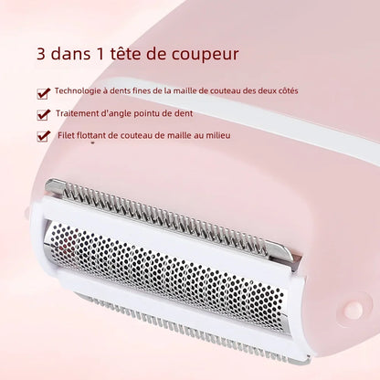 Rasoir Électrique 3-en-1 Femme – Corps, Jambes & Zone Intime
