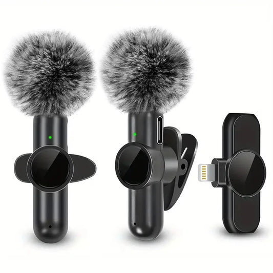 Micro Lavalier Sans Fil – Enregistrement Audio & Vidéo iPhone & Android