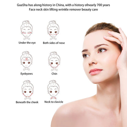 Gua Sha Pierre Jade Naturelle – Massage Raffermissant & Éclat Visage
