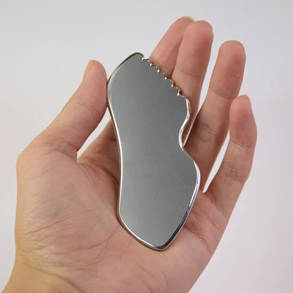 Gua Sha Acier Inoxydable – Sculpture Mâchoire & Massage Visage Corps