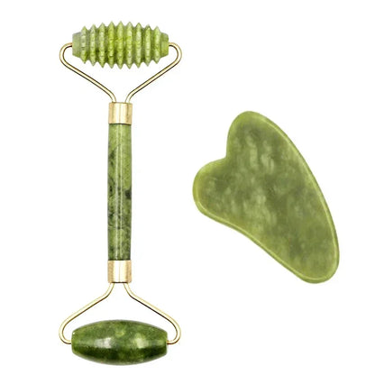 Set Gua Sha & Rouleau Jade – Massage Visage & Corps SPA