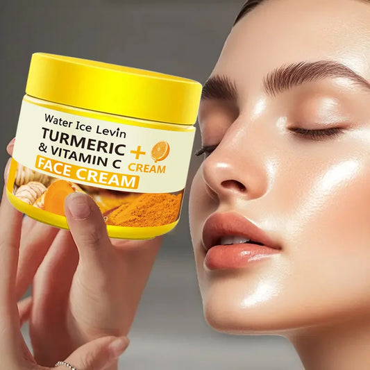 Crème Anti-Âge Curcuma & Vitamine C – Collagène & Hydratation 50g