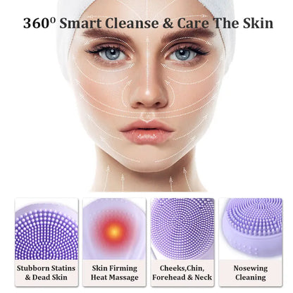 Waterproof Sonic Cleansing Brush – Exfoliation & Deep Pores