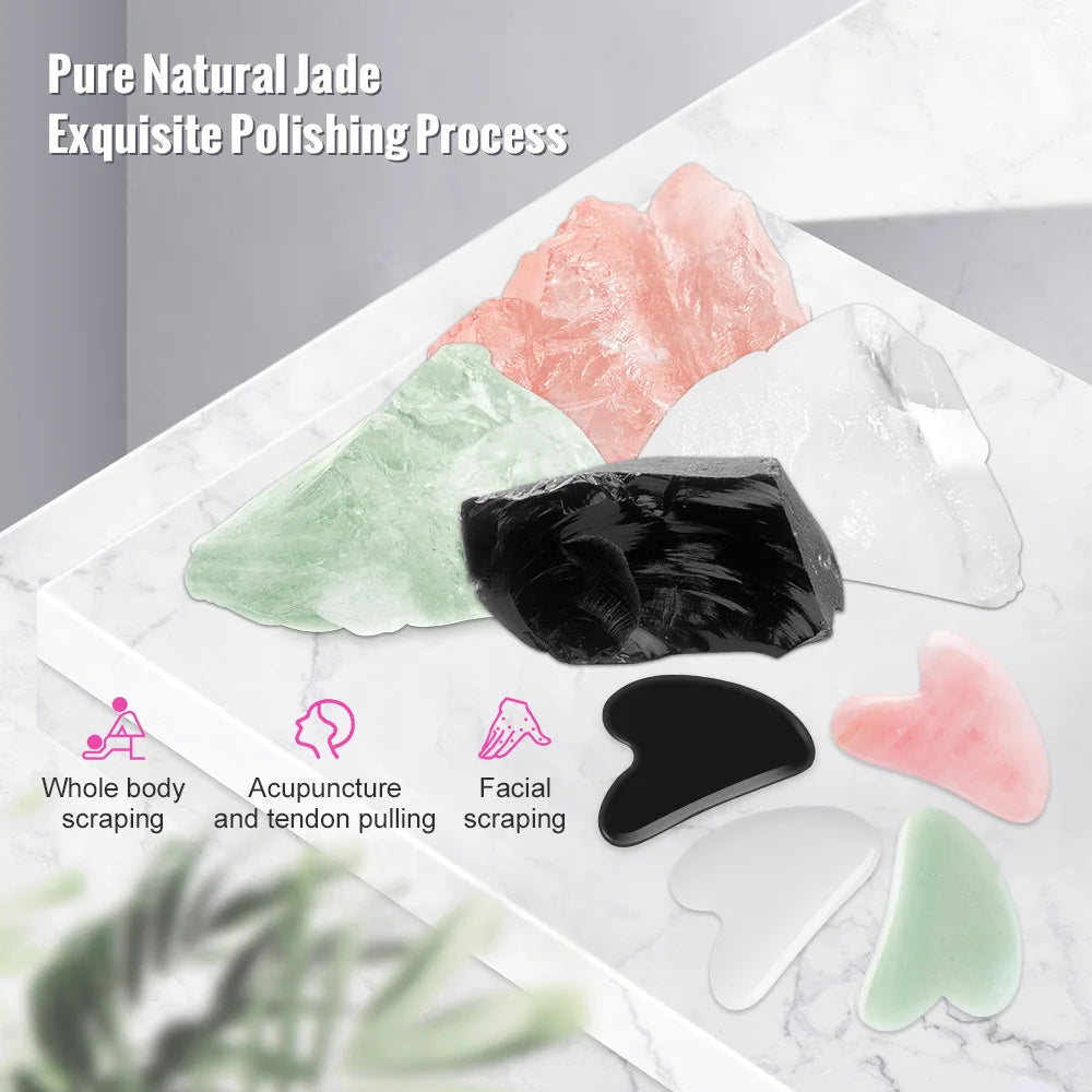 Natural Jade Gua Sha — Facial Massage & Firming