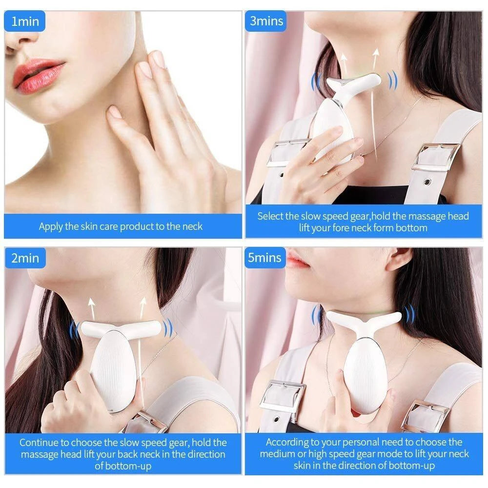 Appareil Lifting Visage, Cou & Yeux – Micro-Courant Anti-Âge
