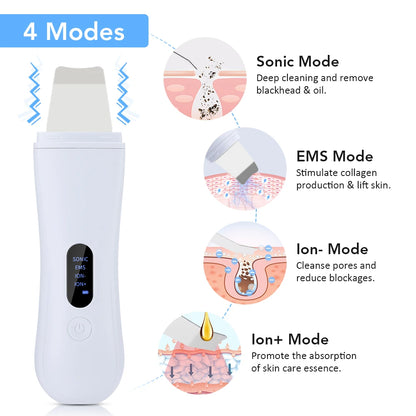 Spatule Ionique Ultrasonique 4 Modes – Lifting & Nettoyage Profond