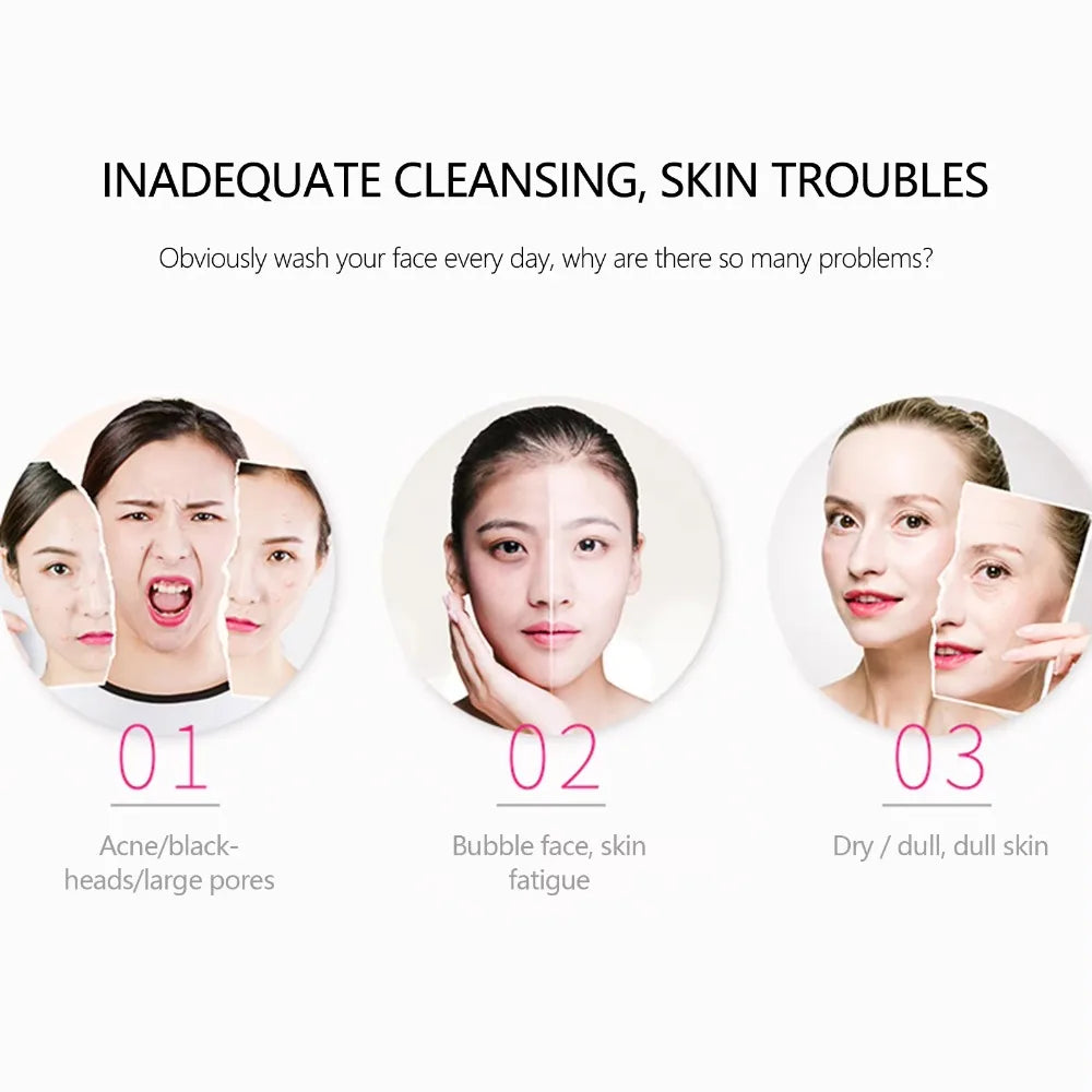 Silicone Facial Cleansing Brush – Manual Exfoliation & Massage