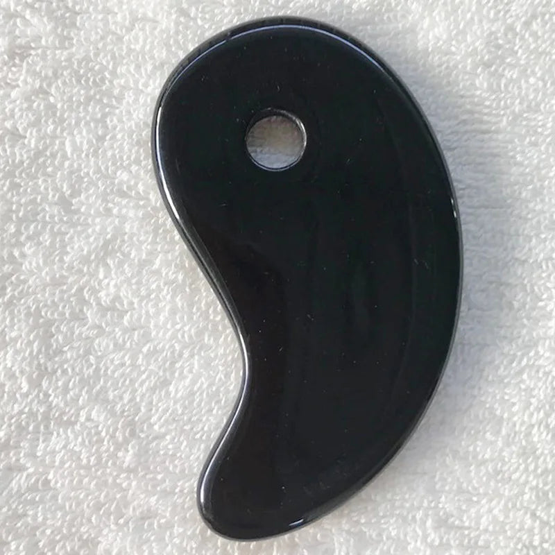 Planche Gua Sha Résine Jade Rose – Masseur Visage, Cou & Corps