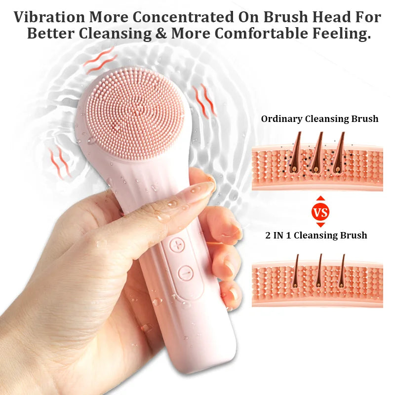 Waterproof Sonic Cleansing Brush – Exfoliation & Deep Pores