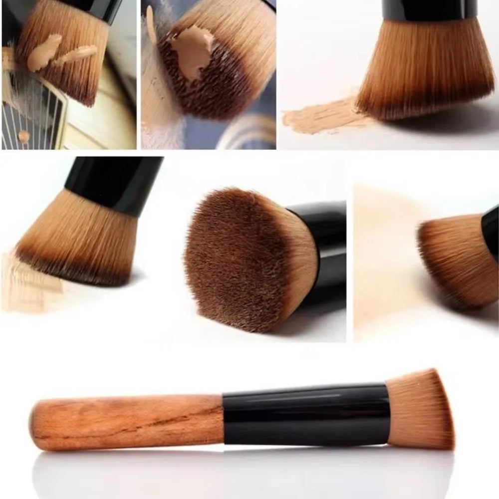 Flat Top Kabuki Foundation Brush – Professional Powder & Blush
