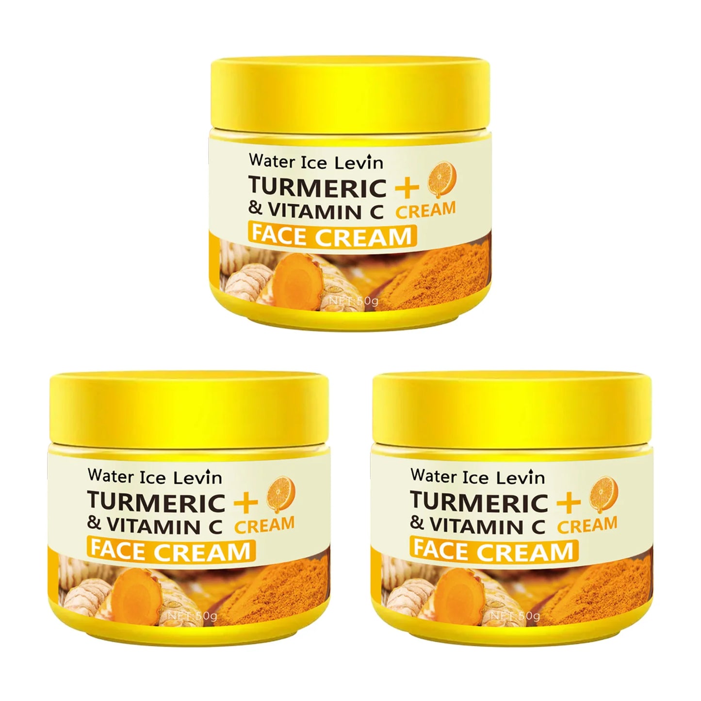 Crème Anti-Âge Curcuma & Vitamine C – Collagène & Hydratation 50g