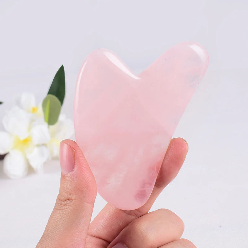 Gua Sha Pierre Jade Naturelle – Massage Raffermissant & Éclat Visage