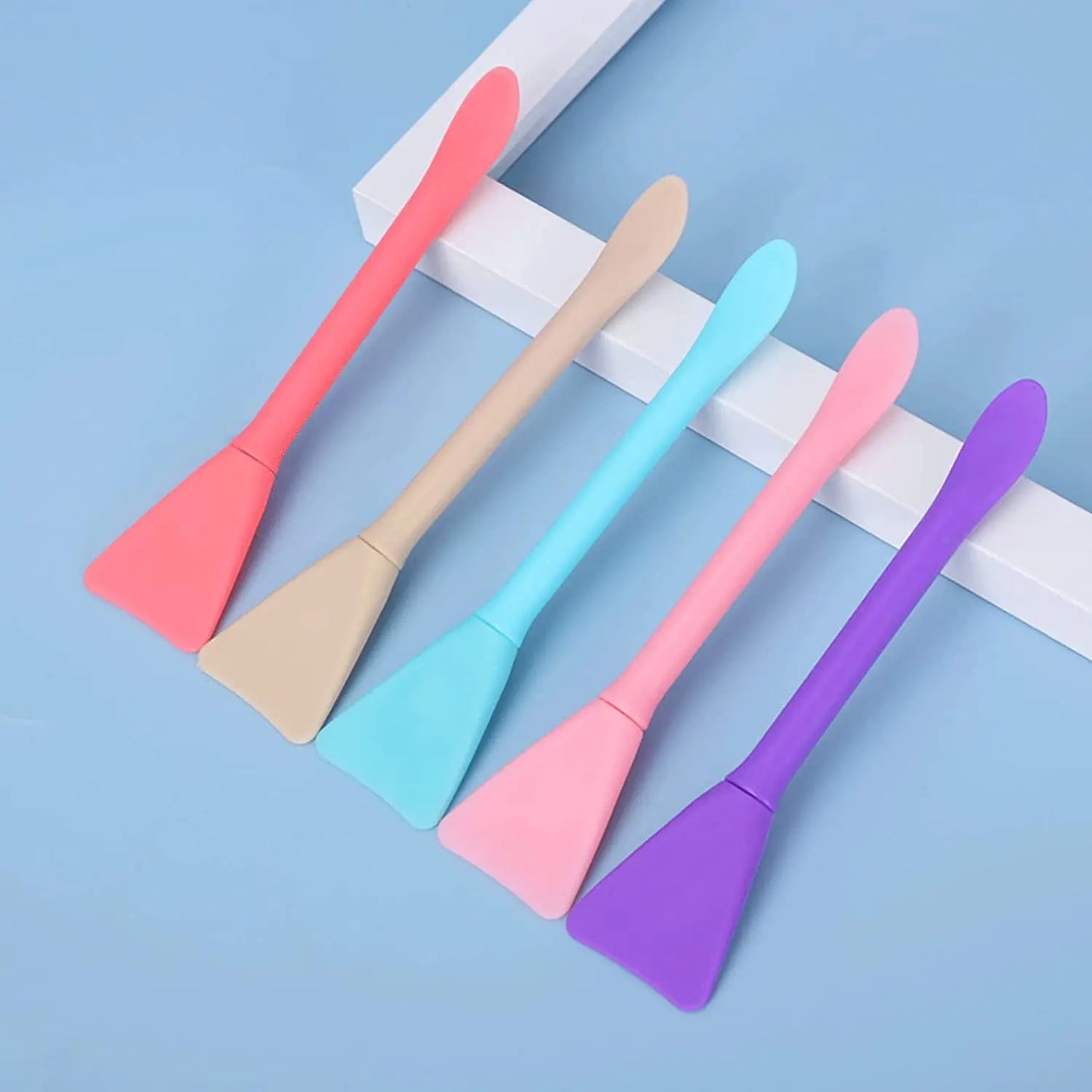 Set of 5 Silicone Spatula Brushes – Mask, Cream & Spa Facial Treatment