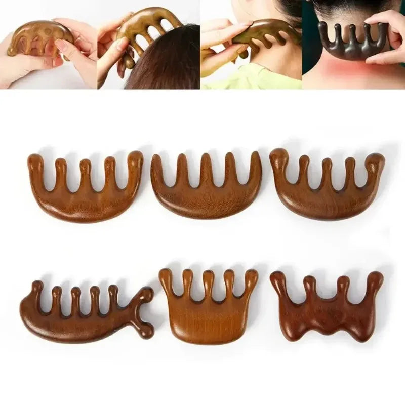 Gua Sha Comb Wide-Tooth – Scalp, Face & Body Massager