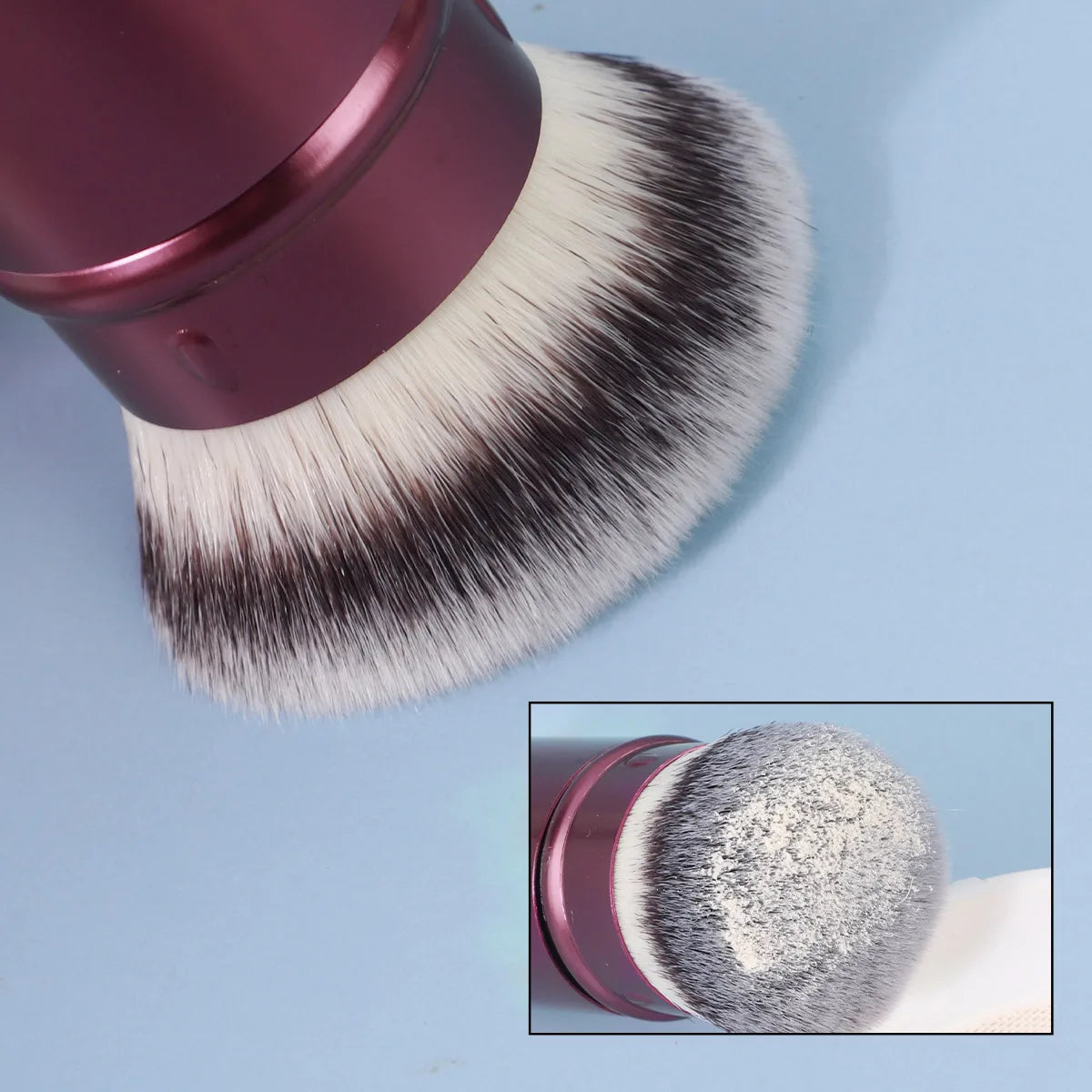 Pinceau Fond de Teint Rétractable – Liquide, Crème & Poudre