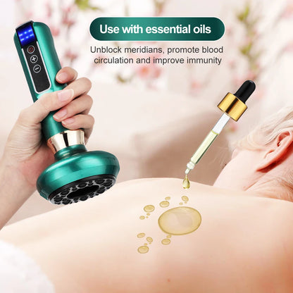 Electric Cupping Massager 6 Speeds – Gua Sha Anti-Cellulite
