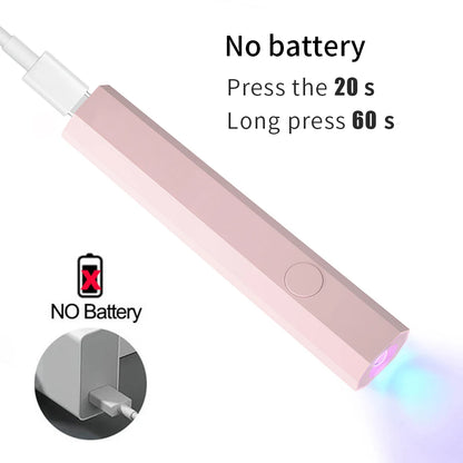 Lampe UV LED Ongles Portable Rechargeable – Sèche Gel & Vernis Semi-Permanent