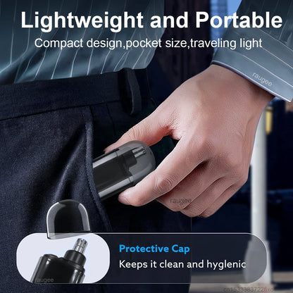 Rechargeable Nose & Ear Trimmer – Compact & Portable for Men