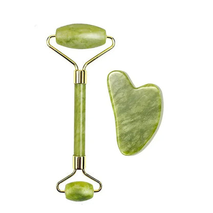 Set Gua Sha & Rouleau Jade – Massage Visage & Corps SPA