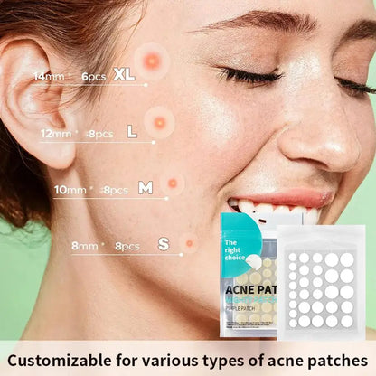 30 Patchs Anti-Acné Hydrocolloïde Salicylique – Invisible & Réparateur