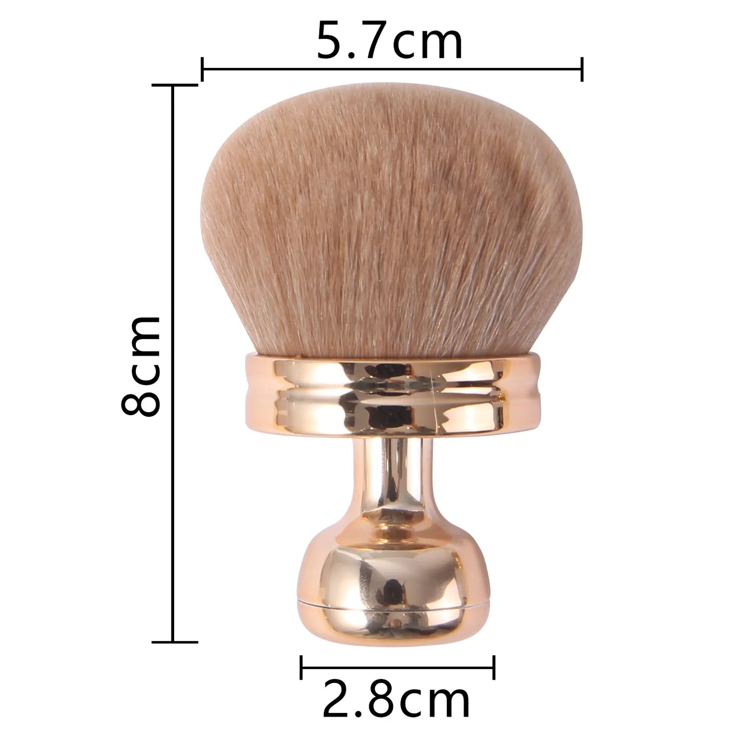 Pinceau Kabuki Tête Champignon – Poudre, Blush & Fond de Teint