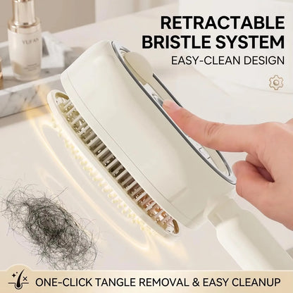 Brosse Vapeur 3-en-1 – Massage Cuir Chevelu & Huile Essentielle