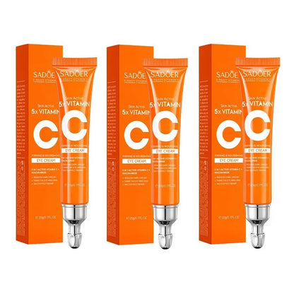 Crème Yeux Vitamine C SADOER – Anti-Cernes & Raffermissant