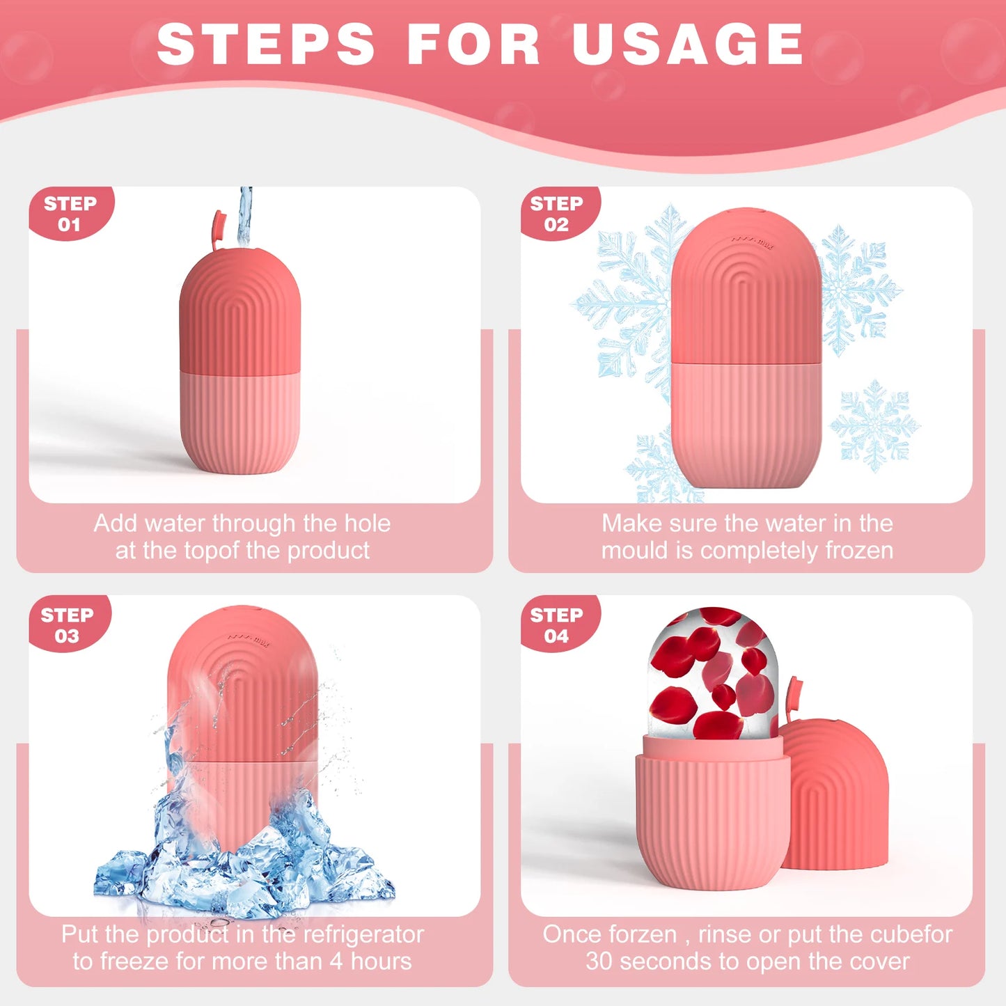 Silicone Ice Mold Face – Firming Massage & Skin Care